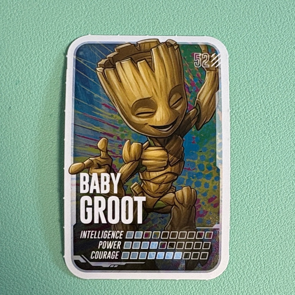 2024 Loblaws Marvel Baby Groot #52 Collectors Cards, Kids Trading Card